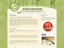 Tablet Screenshot of phosaigoncafe.com